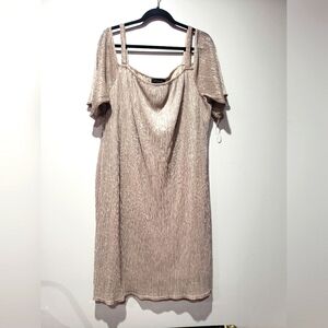 🍫💲🖐🏾/R&M RICHARDS Women's 20W silver/ gold Cocktail dress